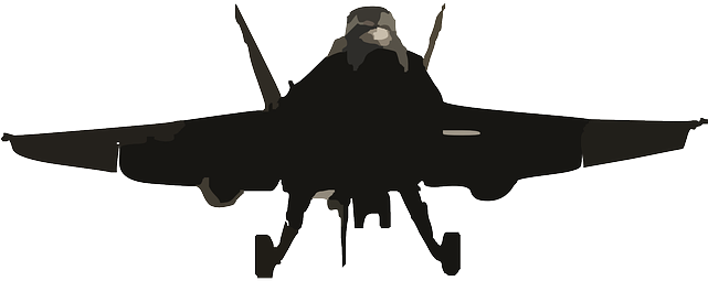 Silhouette, Plane, Navy, Vehicle, Landing, Army - Fighter Jet Silhouette Png (640x320)