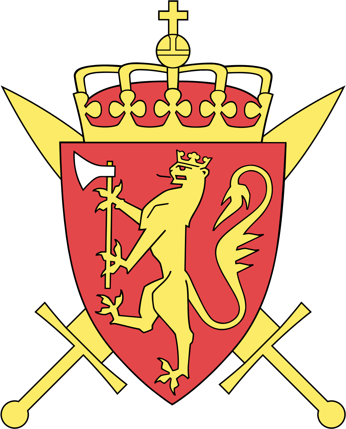 Coat Of Arms Of The Norwegian Armed Forces - Norway Coat Of Arms (1200x1488)