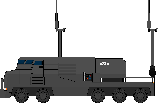 The An/mpq-85 Radar System Mounted On A Trv - Scale Model (530x346)