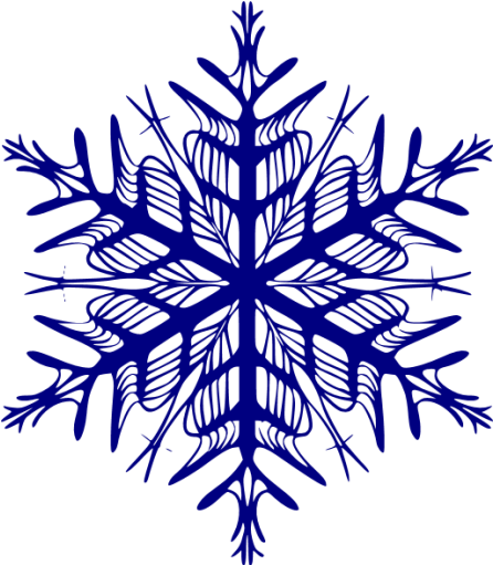 Navy Clipart Snowflake - Navy Blue Snowflake (512x512)