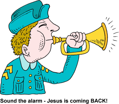 Bugle Clipart - Blowing Of Trumpet Clipart (400x350)
