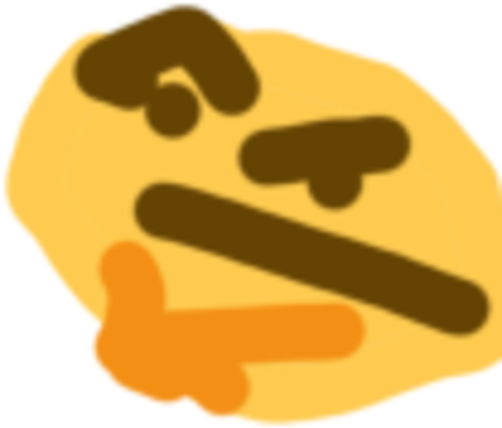 Video Game Generals - Ms Paint Thinking Emoji (600x600)