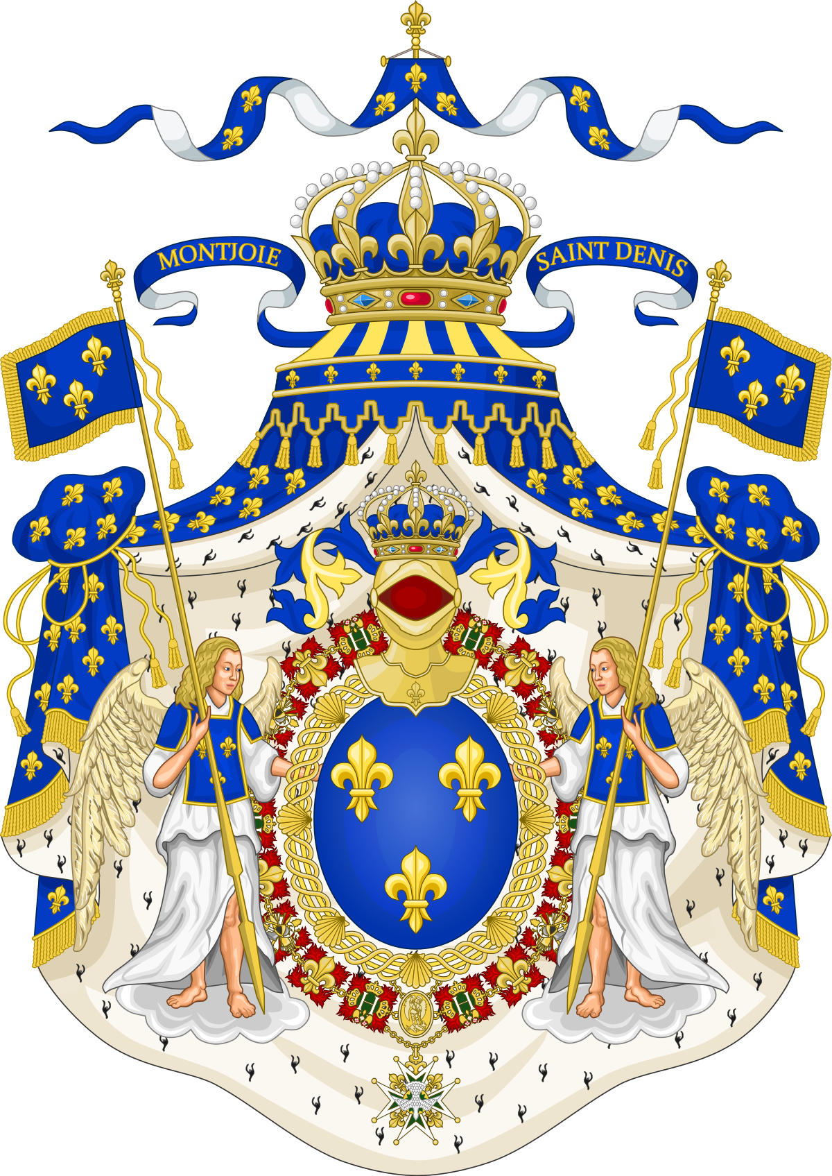 A Real Casa Da França - France Coat Of Arms (1200x1695)
