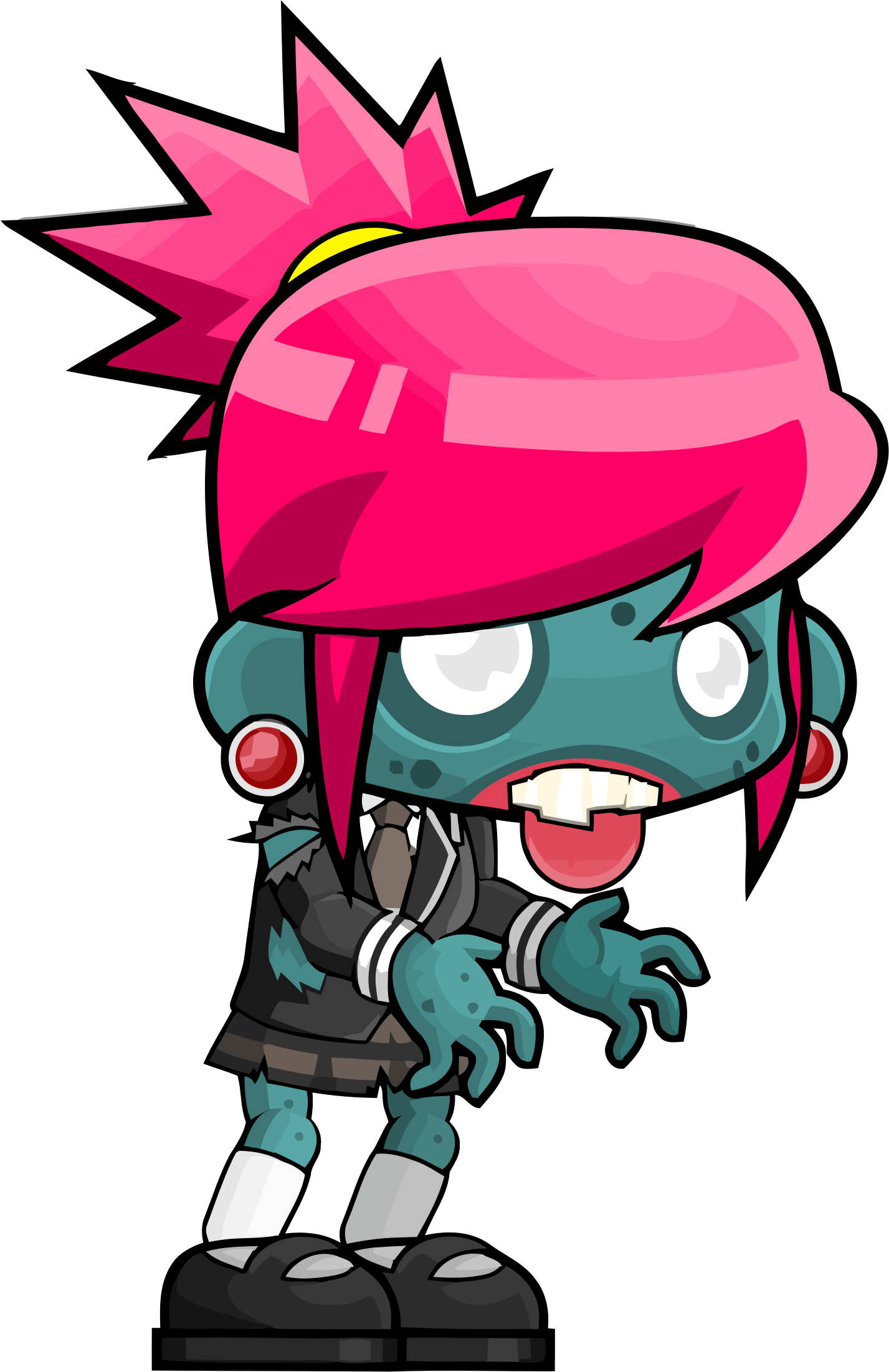 I Am A Woman In Tech - Cute Zombie Girl Cartoon (1427x2203)