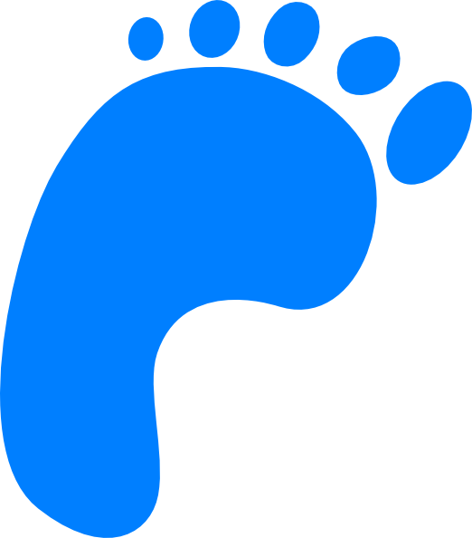 Footprints Clip Art At Clkercom Vector Online Royalty - Clip Art (522x594)