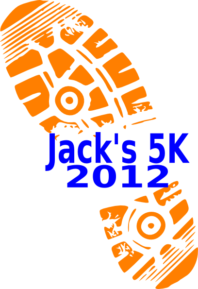 Jack S 5k Orange Clip Art At Clkercom Vector Online - Cross Country Running Shoe (408x595)
