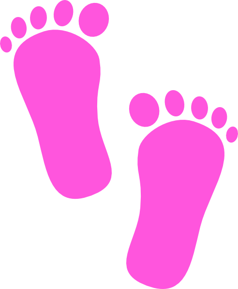 Baby Foot Prints Pink (492x596)