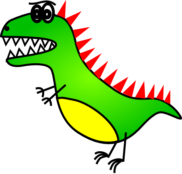 Dino Clip Art - T Rex Easy To Draw (640x613)