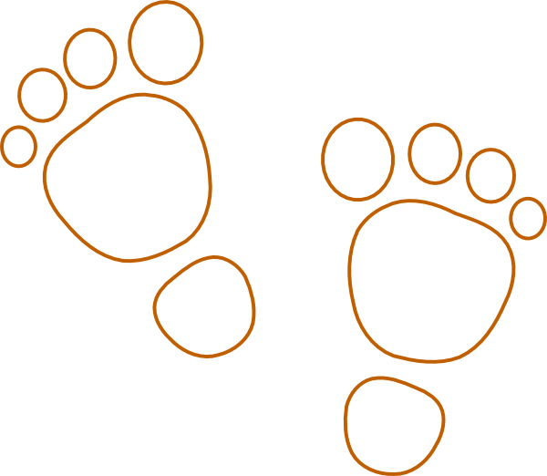 Footprints Png Monkey (600x522)