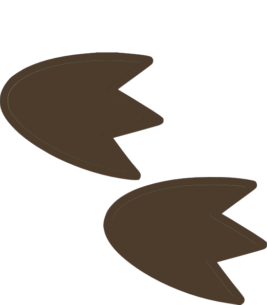 Footprint Clipart Cartoon - Clip Art (522x596)