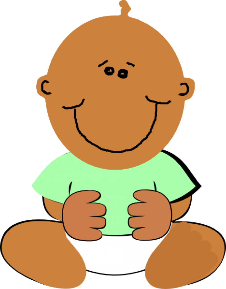Permalink To Black Baby Clipart Cow Clipart - Black Baby Clip Art (728x930)