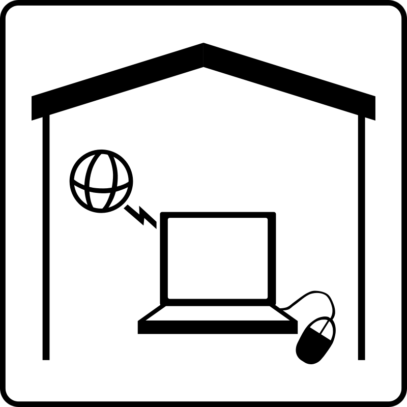 Free Hotel Icon Has Internet In Room - Internet Clip Art (800x800)