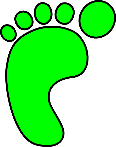 Left Foot Clip Art - Foot Clipart (468x593)