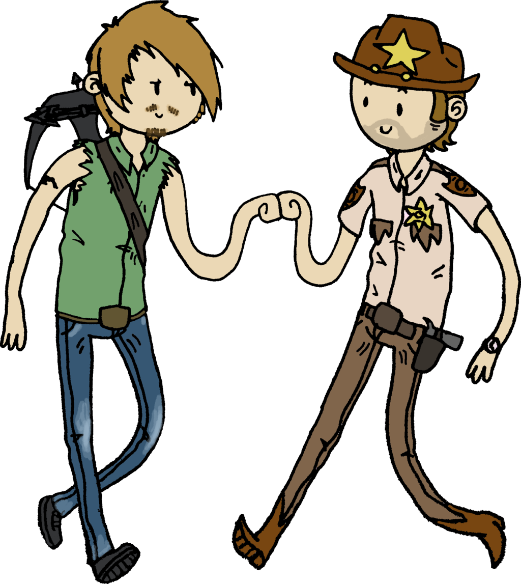 Deviantart - - Cartoon Daryl Walking Dead (1024x1147)