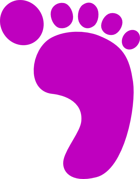 Baby Foot Clip Art (468x595)