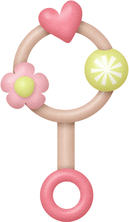 Cute Cliparts ❤ Baby Girl Rattle - Sonaja Bebe Png (600x810)