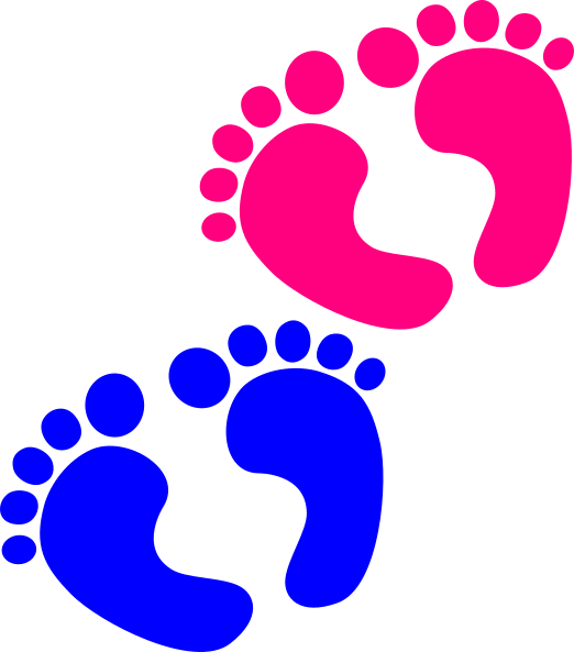 Baby Feet Template Cake (522x593)