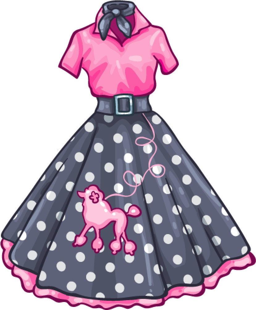 Clothing Dress 1950s Fashion Clip Art - Dress (1024x1024)