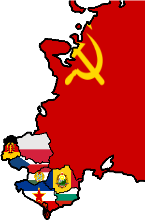Flag Map Of The Eastern Bloc By Americanmapping - New Bloc Communist Deviantart (364x509)
