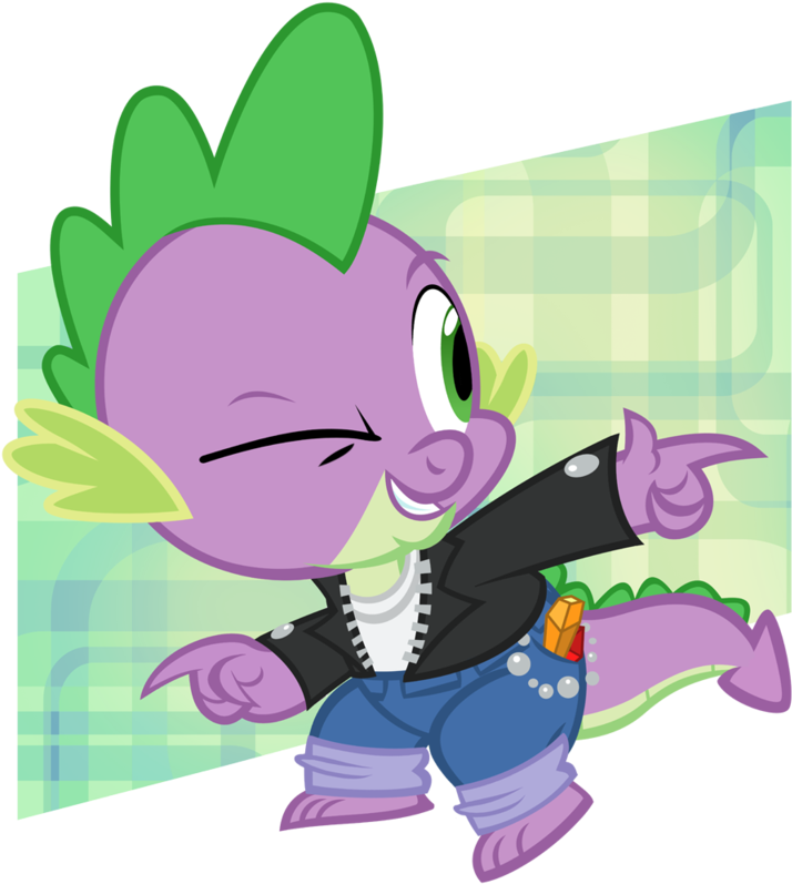1950s Cool Guy Spike By Pixelkitties - My Little Pony Spike Clothing (800x800)