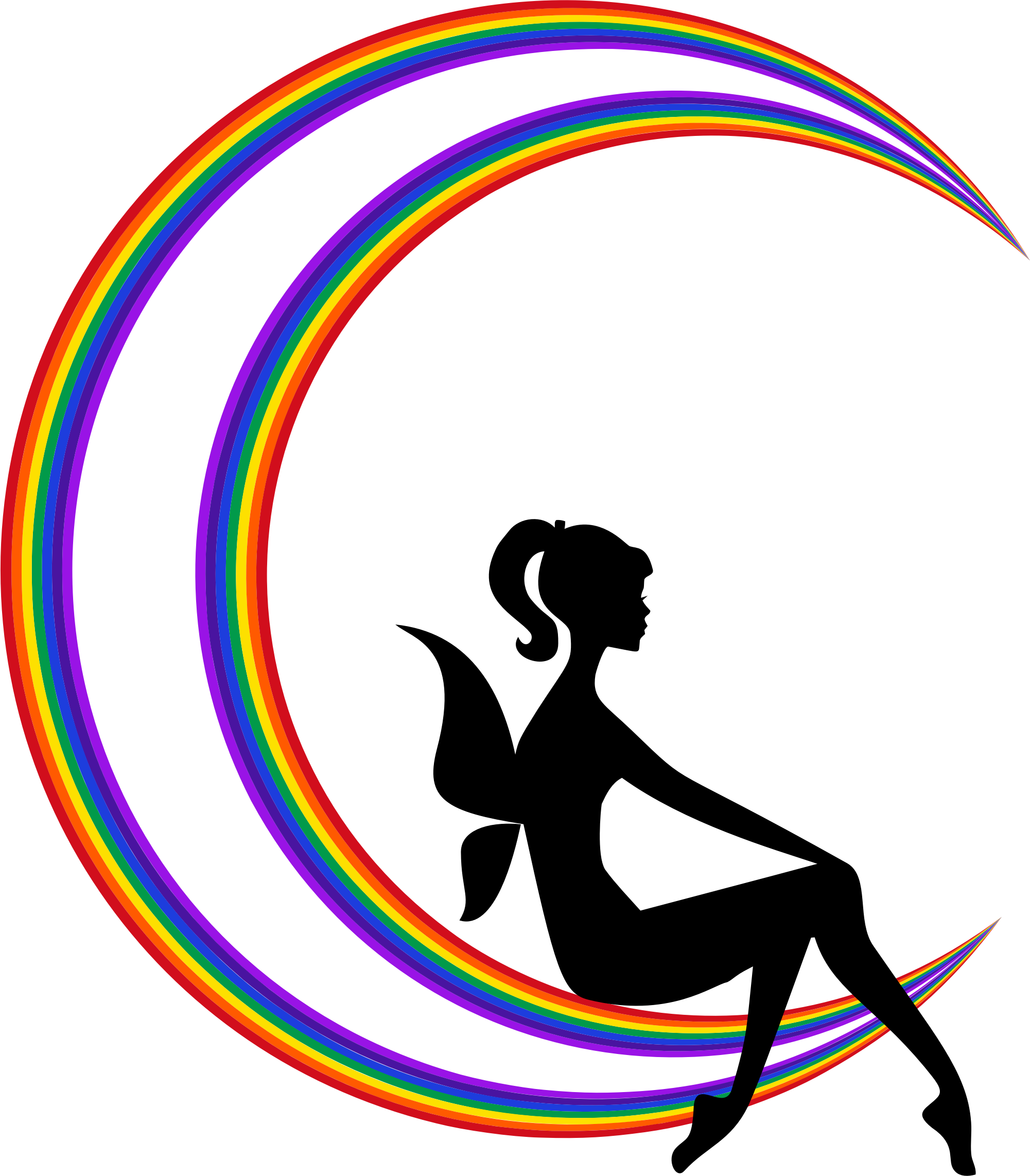Big Image - Crescent Outline Moon Vector Png (2001x2284)