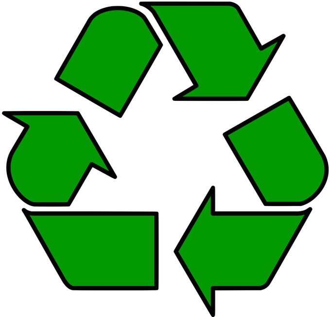 10 Easy Ways That We Can Help To Reduce Global Warming - Recycle Symbol (700x660)