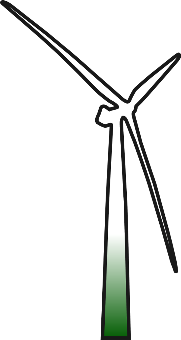 Vector Clip Art - Wind Turbine Clip Art (600x1127)