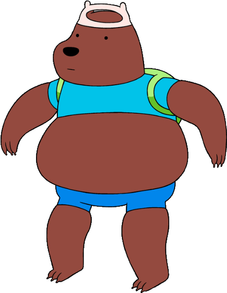 In Your Footsteps Bear - Adventure Time Bear Party (470x611)