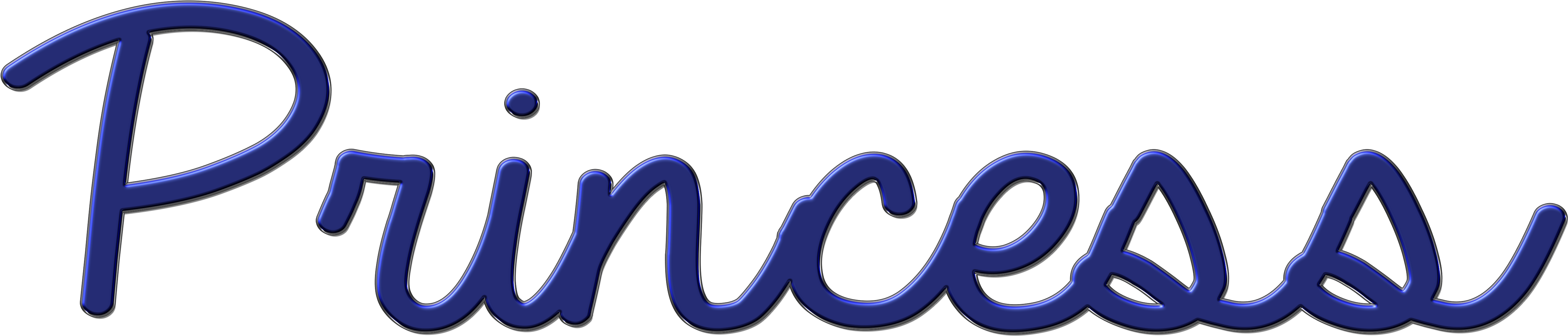 Word Blue Princess Png By Princessdawn755 Word Blue - Green Princess Word (5000x1726)