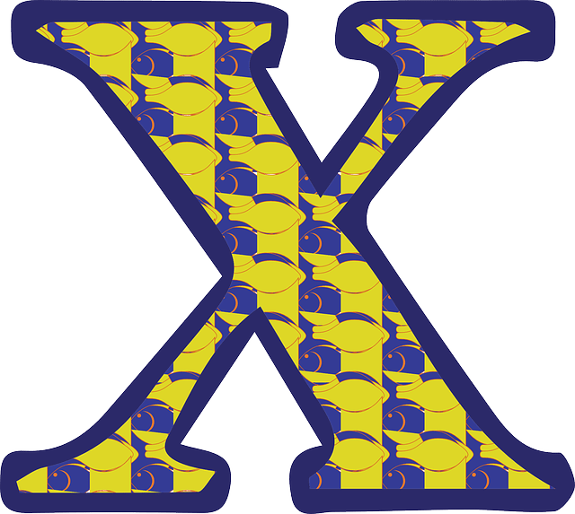 Letter, Alphabet, Grade, Writing, Write - Letter X (640x573)