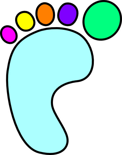 Color Clipart Foot - Free Clipart Foot (468x594)