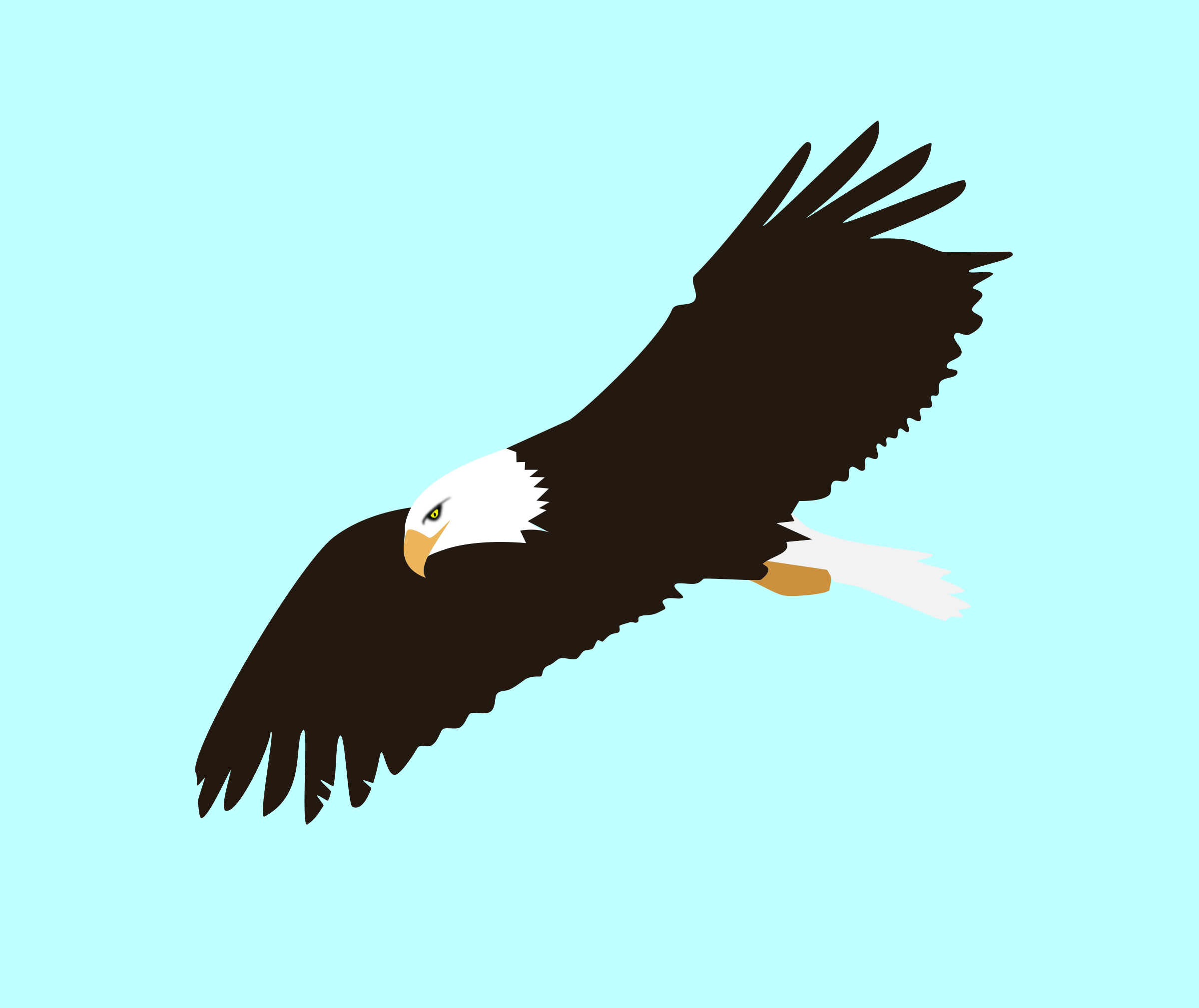 Wellsuited Soaring Eagle Clip Art Free Vector 4vector - Wellsuited Soaring Eagle Clip Art Free Vector 4vector (2400x2018)