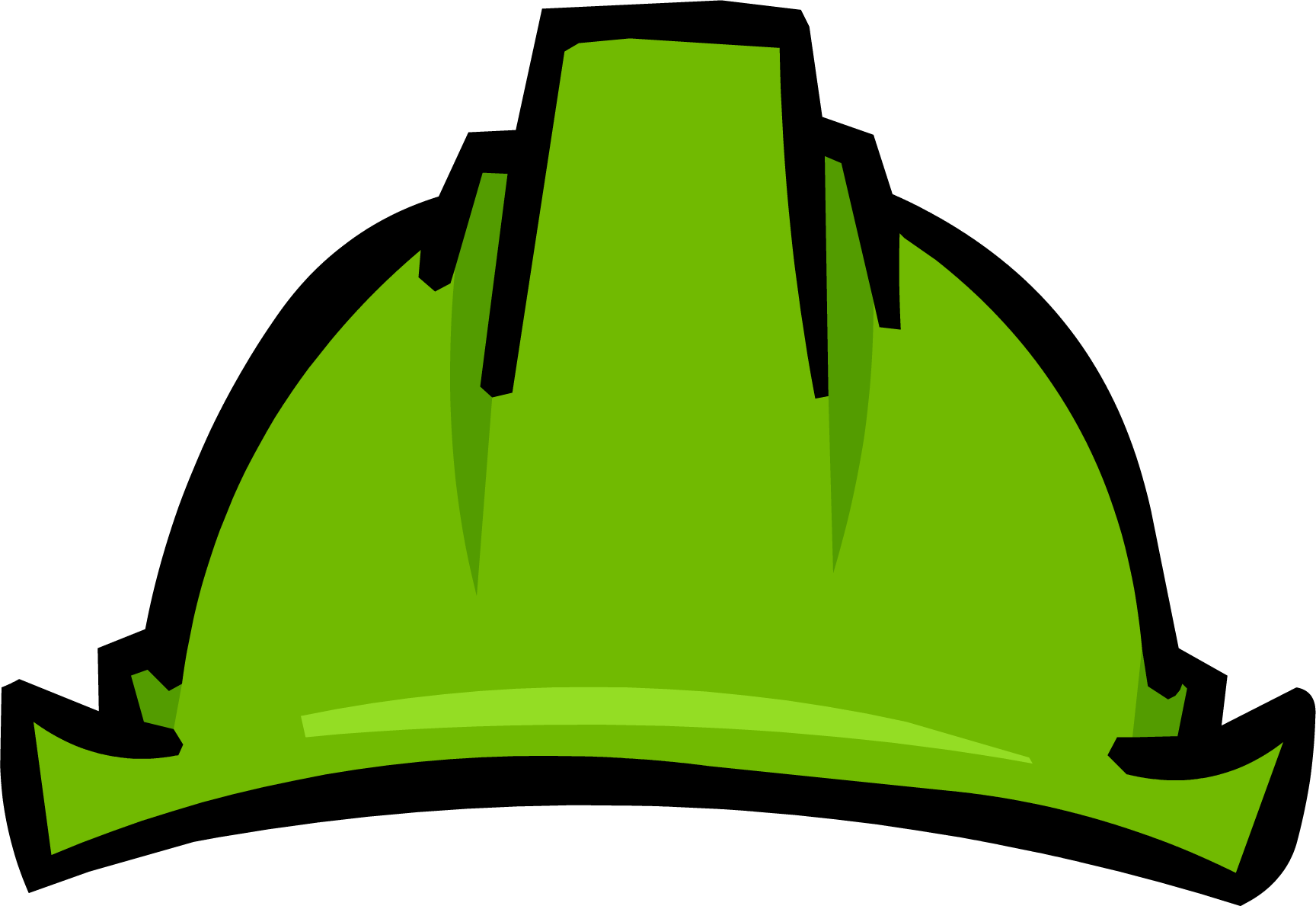 Green Hard Hat - Club Penguin Hard Hat (1728x1189)