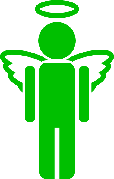 Green Angel Clip Art - Angel Clip Art (378x593)