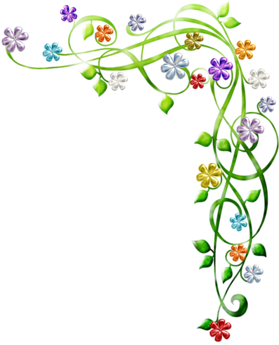 En El Patio Y En La Calle, Como En El Salón De Clases - Colourful Corner Designs Png (412x500)
