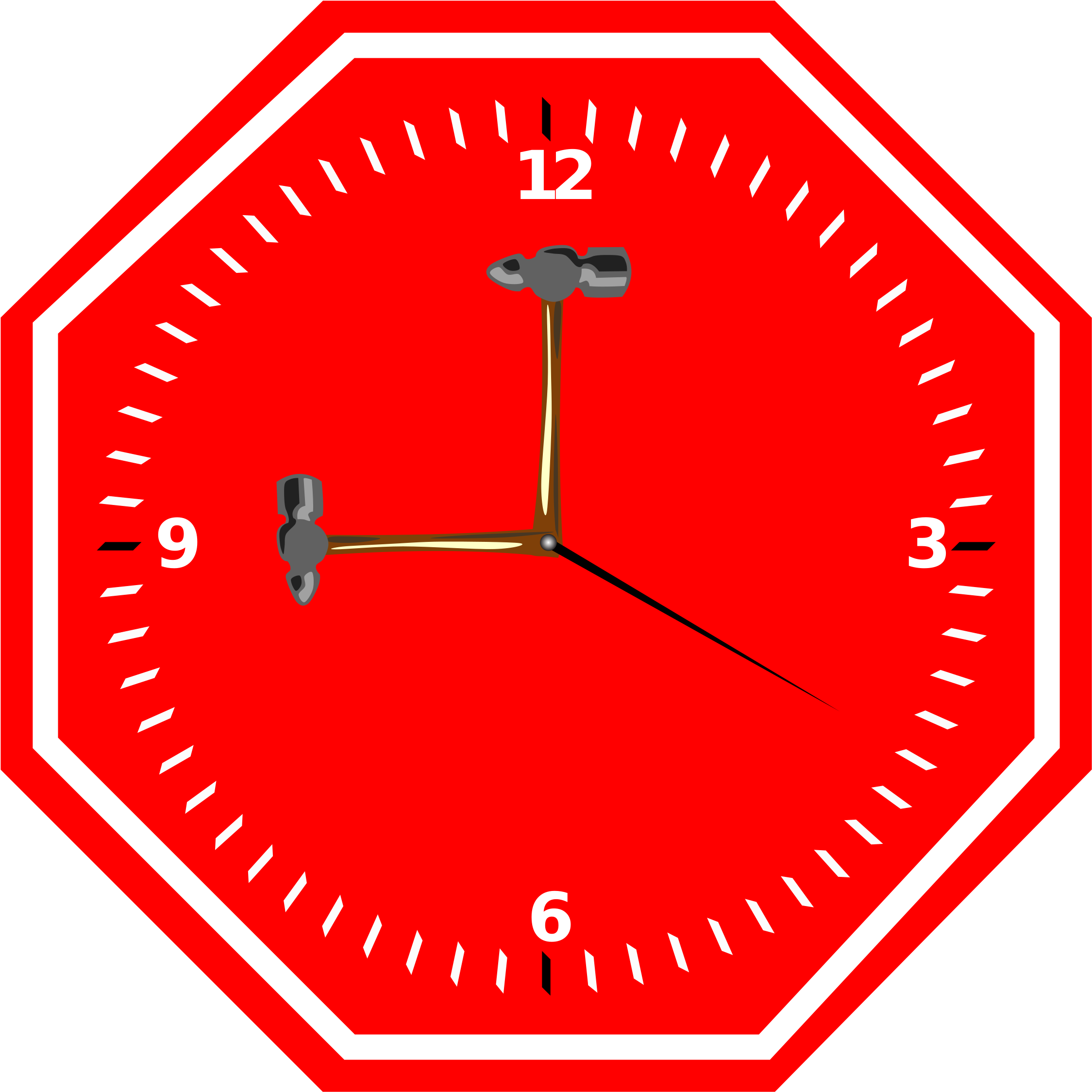 Clipart Stop Hammer Time 1 Rh Openclipart Org Microsoft - Stop Sign With Hand (2400x2400)