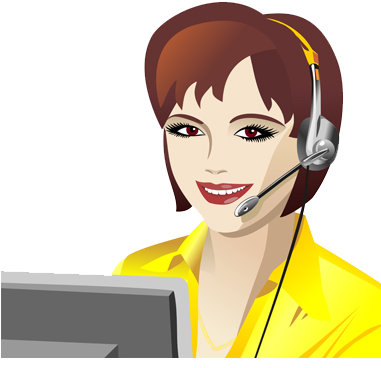 Caller - Clipart - Telecaller Clipart (380x400)