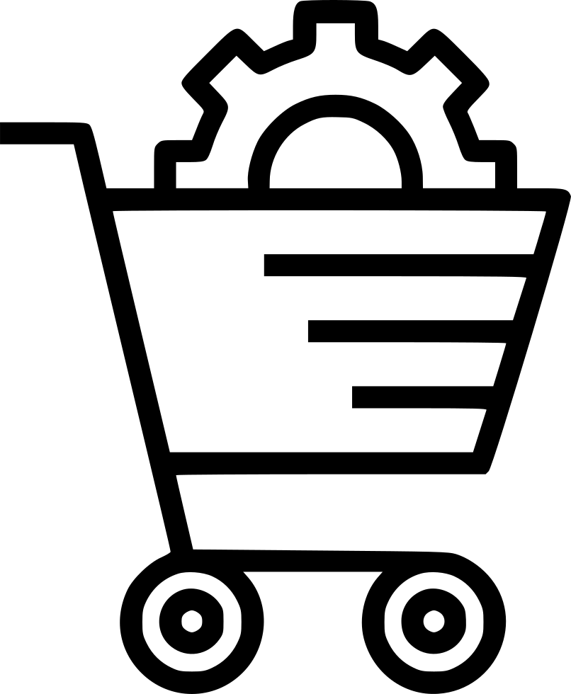 E Commerce Services Solution Cart Online Shopping Settings - Settings Icon In White Color Png (806x980)