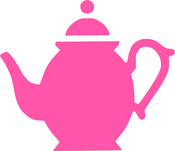 Templates Clipart Teapot - Pink Tea Pot Clip Art (600x519)