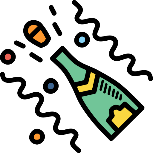 Bottle, Champagne, Celebration, Celebrate, Festival, - Champagne Icon (512x512)