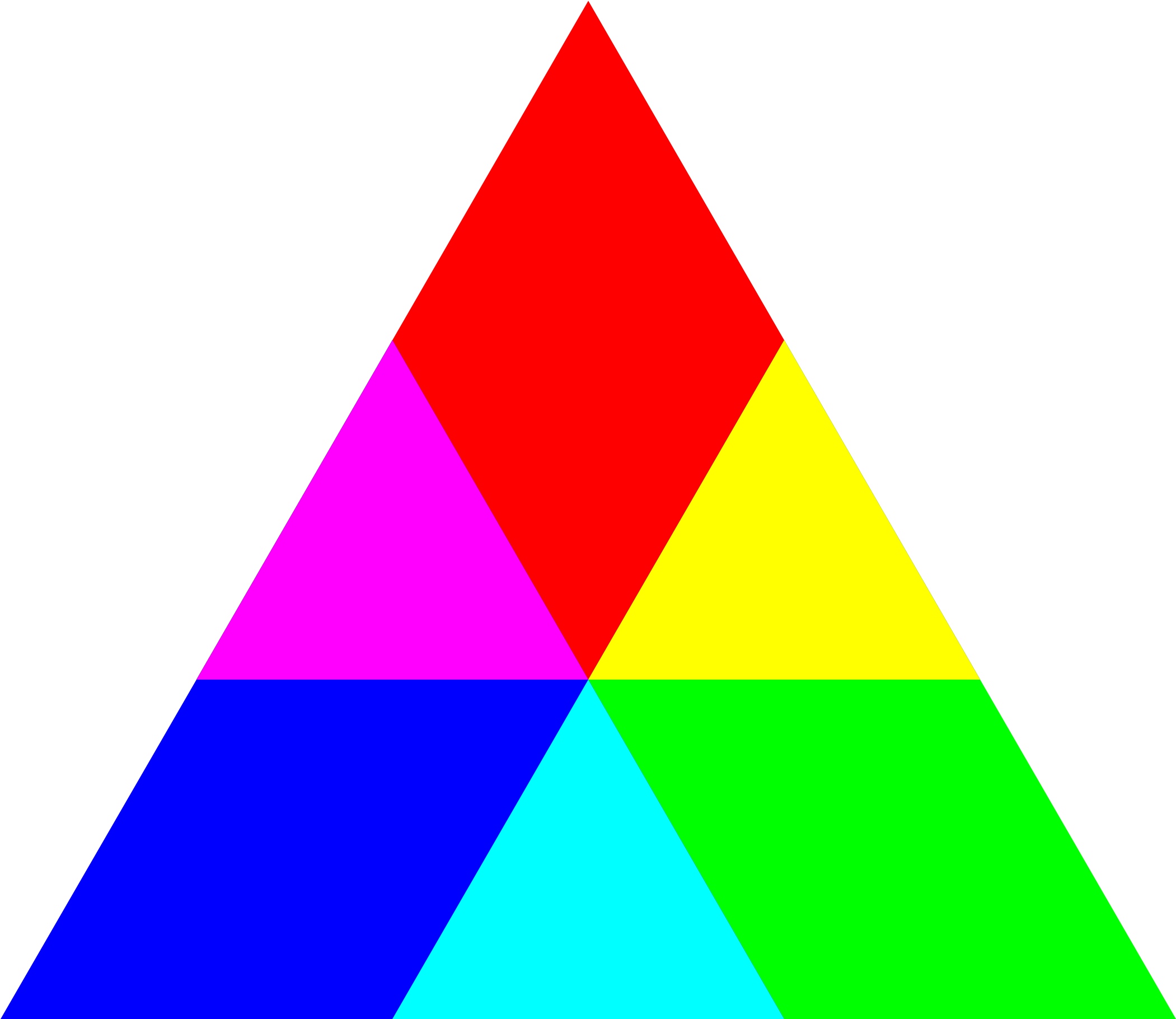 Triangle Clipart Big - Rgb Triangle (2400x2400)