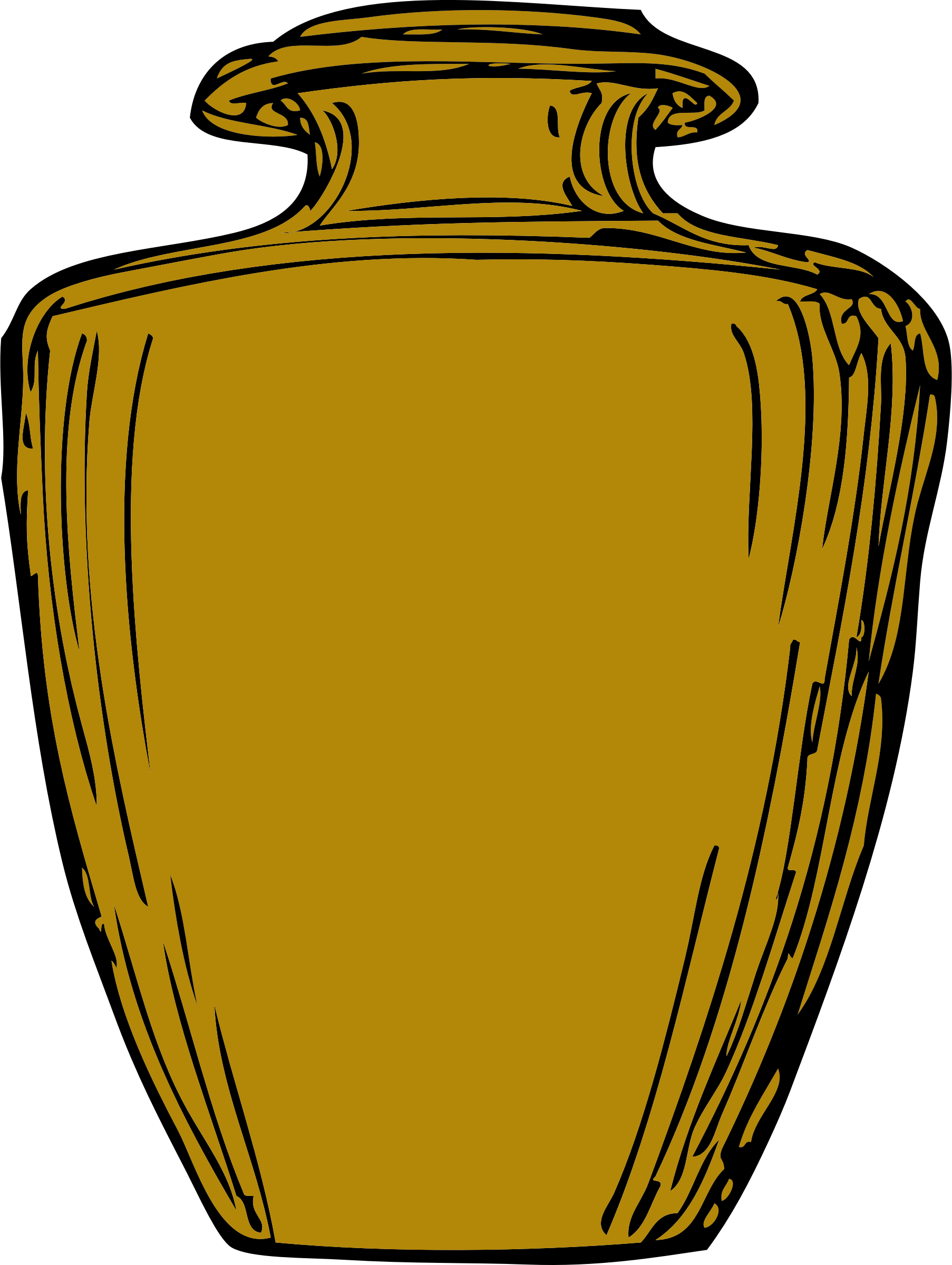 Big Image - Stone Jar Clip Art (1806x2400)