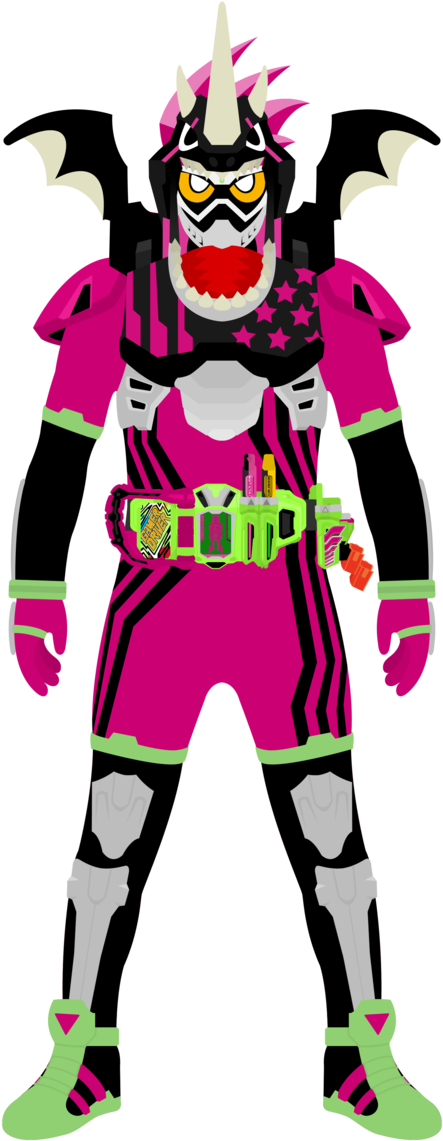 Kamen Rider Ex-aid Lv5 Drago Knight Hunter Fang By - Kamen Rider Ex-aid (642x1243)
