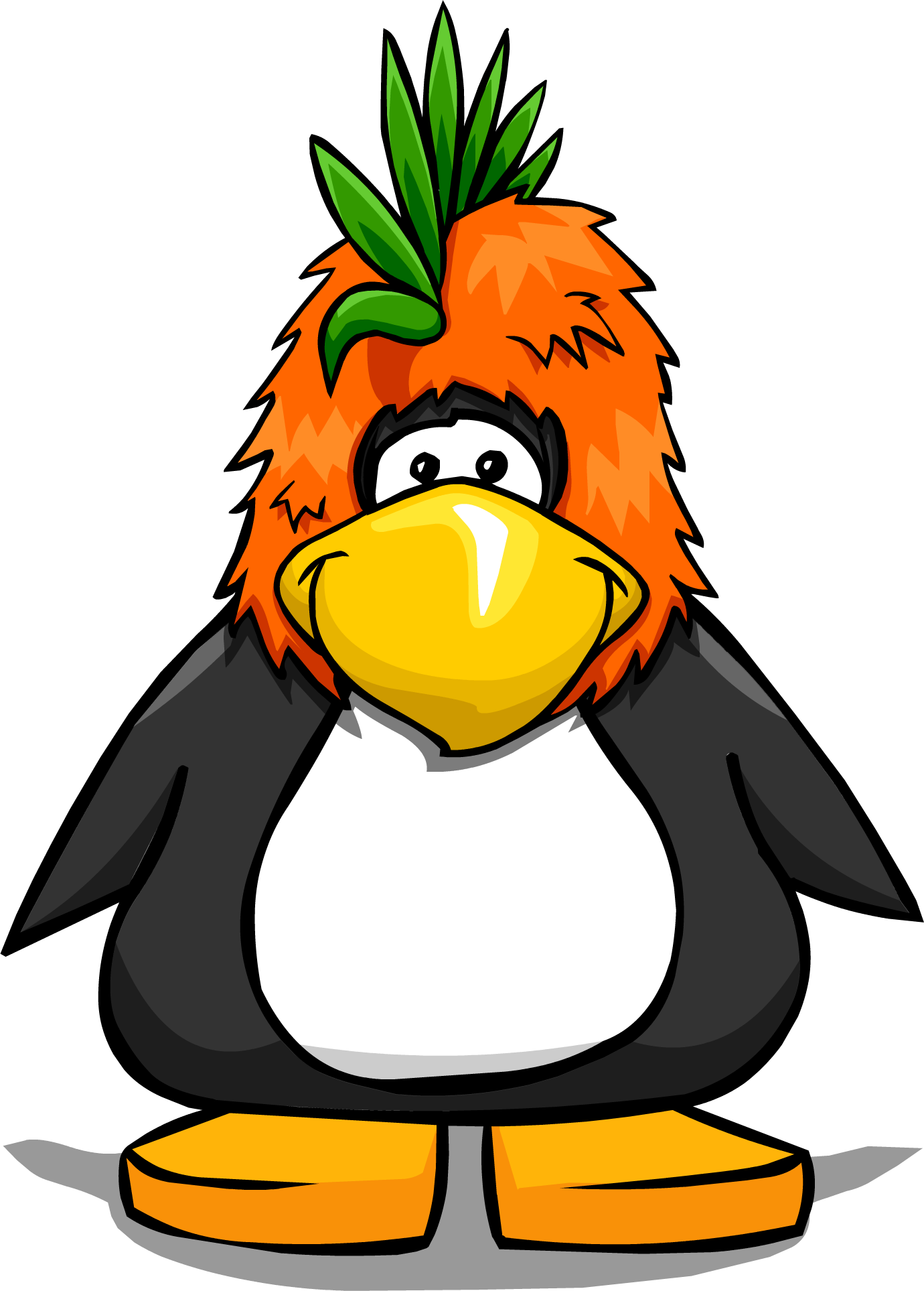 Bird Mascot Head On Player Card - Penguin In A Bucket (1380x1927)