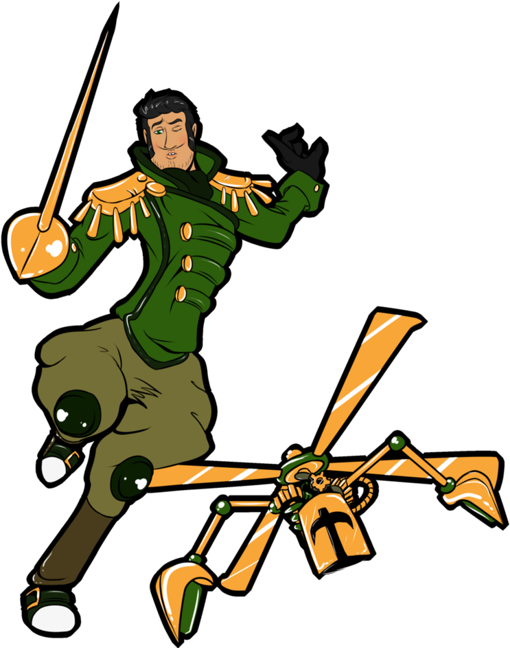 Propeller Knight Shovel Knight By Joki Art - Shovel Knight Propeller Knight (829x963)