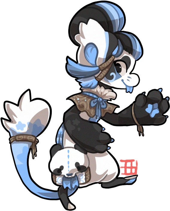 #100 Royal Blessed Bagbean - Cartoon (607x727)