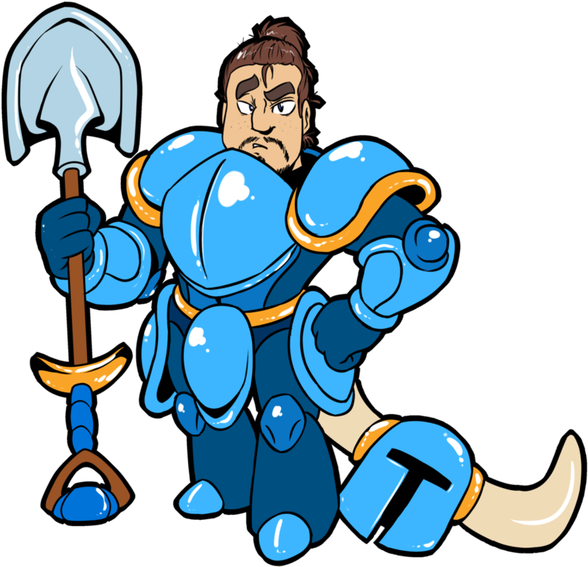Shovel Knight Shovel Knight By Joki Art - Shovel Knight No Helmet (921x868)