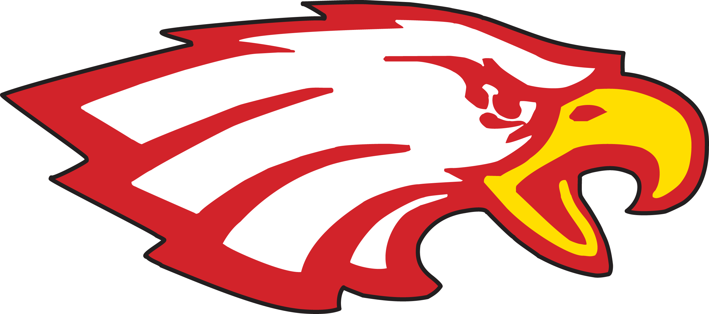 High School Mascots - Eastern High School Eagles (2464x1092)