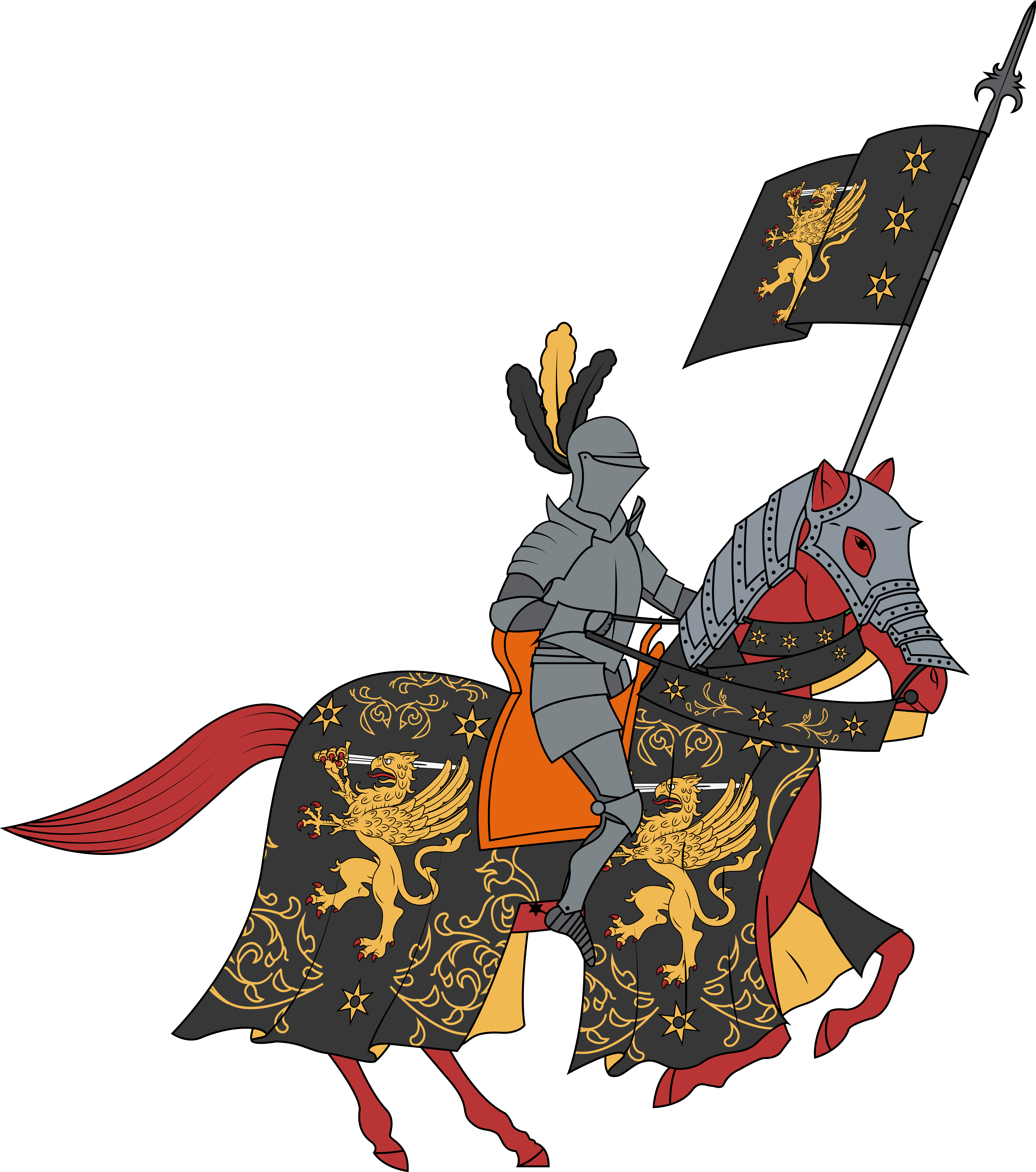 Ocpersonal Arms In Renaissance-era Knight Armour - Illustration (5632x6372)