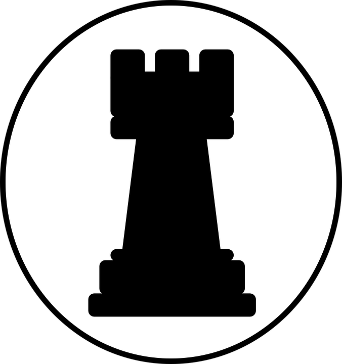 Tower Clipart Chess - Rook Chess Piece Clipart (676x720)